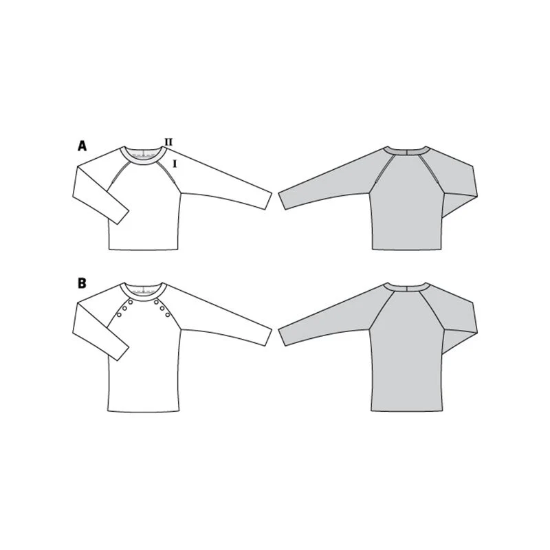 Patron Burda n°6151: Pull emmanchure raglan femme - Image 3