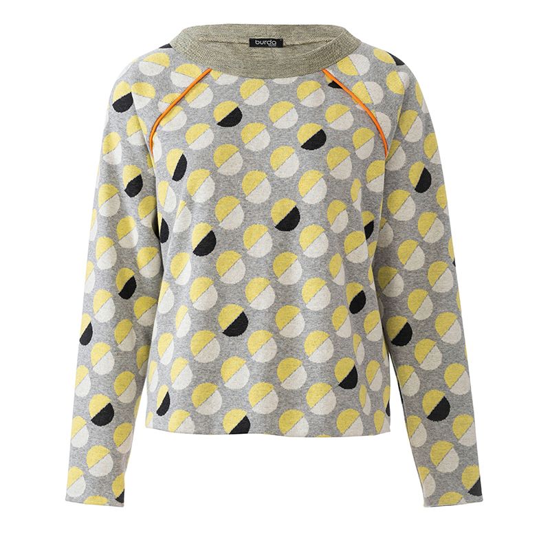 Patron Burda n°6151: Pull emmanchure raglan femme - Image 5