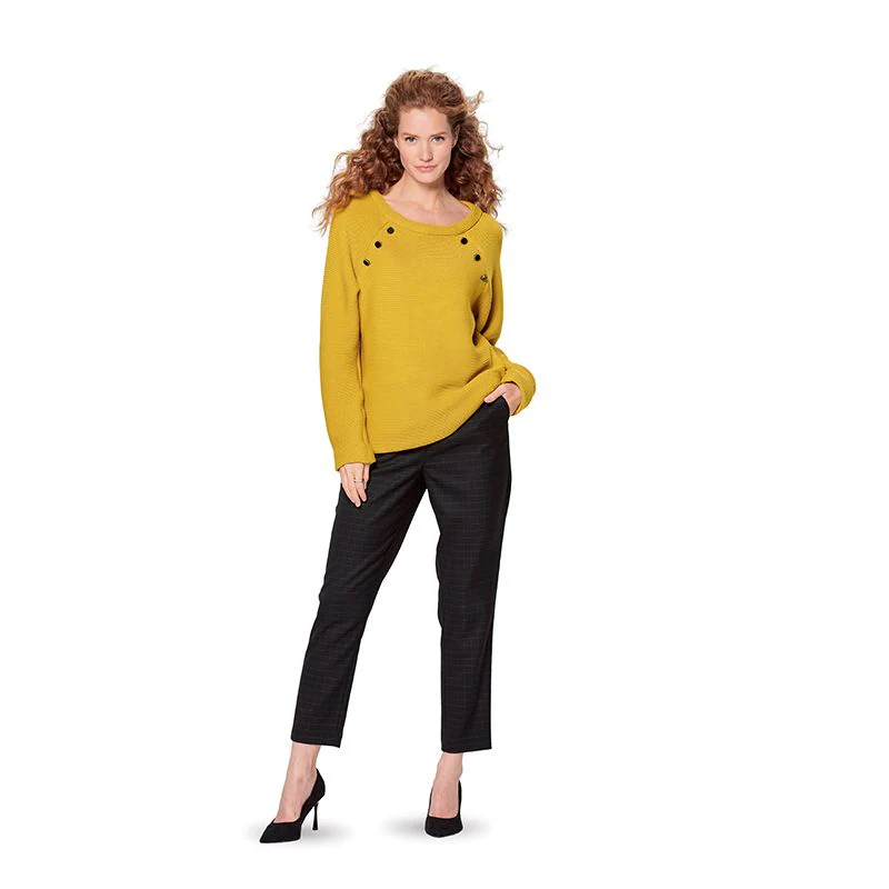 Patron Burda n°6151: Pull emmanchure raglan femme - Image 8