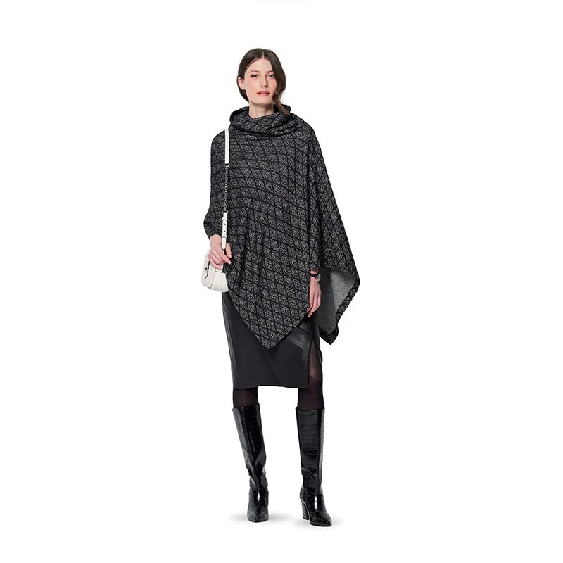 Patron Burda n°6175: Cape en maille femme - Image 3