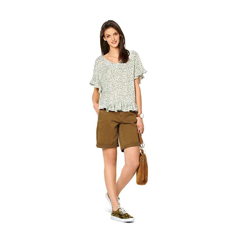 Patron Burda n°6204 : T-shirt façon blouse - Image 10