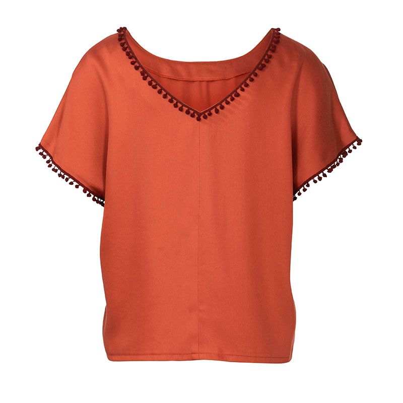 Patron Burda n°6204 : T-shirt façon blouse - Image 2