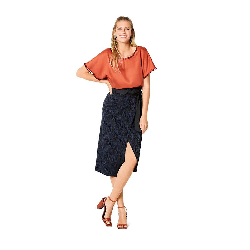 Patron Burda n°6204 : T-shirt façon blouse - Image 7