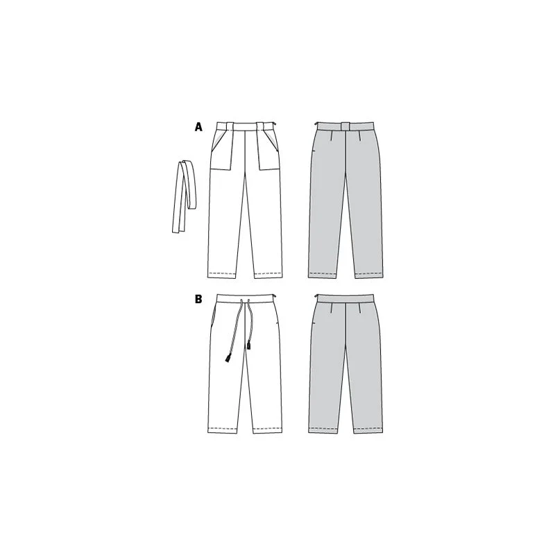 Patron Burda n°6218 : Pantalon  forme droite   poches plaquées - Image 5