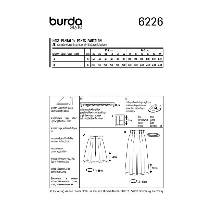Patron Burda n°6226: Bermuda - Image 9