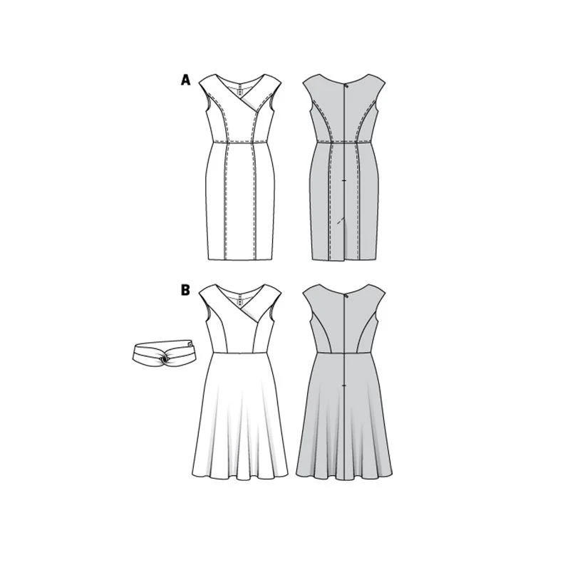 Patron Burda n°6236: Robe à effet croisé - Image 9