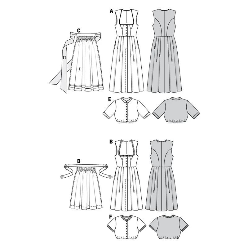 Patron Burda n°6268 Robe folkore - Image 2