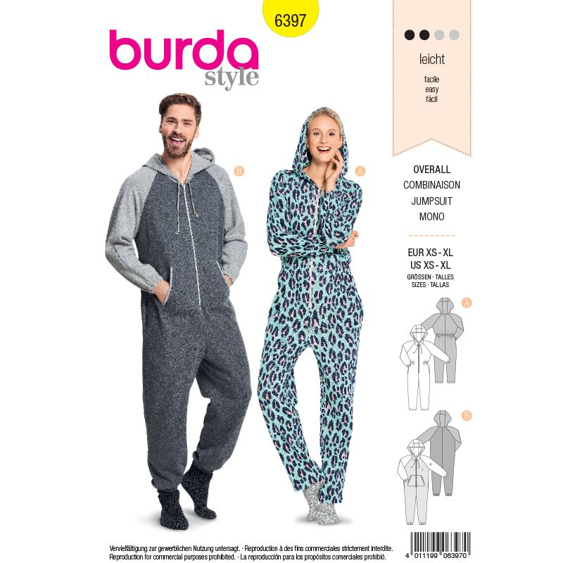 Patron Burda n°6397: Combinaison
