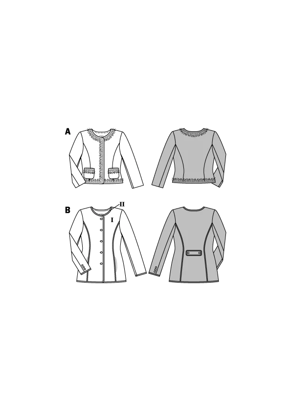 Patron Burda n°6465: Blazer parisienne - Image 2
