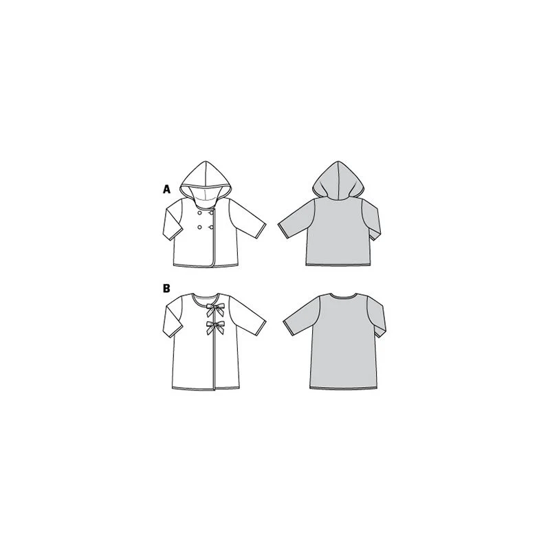 Patron Burda n°9270 : Bébé veste & manteau - Image 9