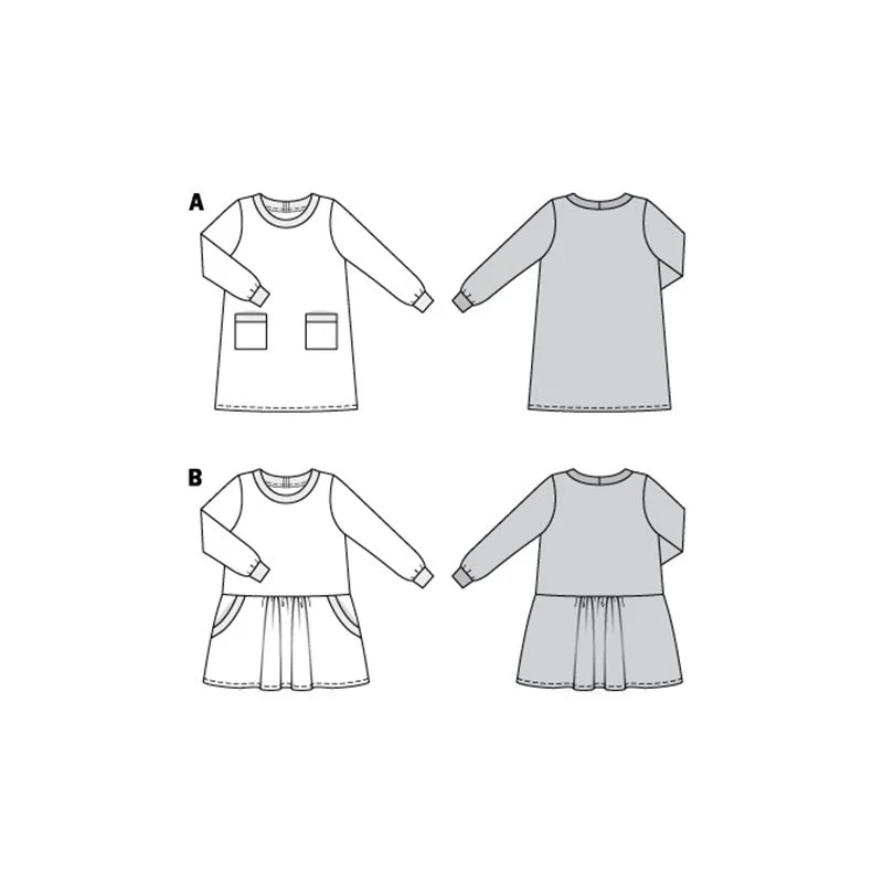 Patron Burda n°9286: Robe à poches enfant - Image 9