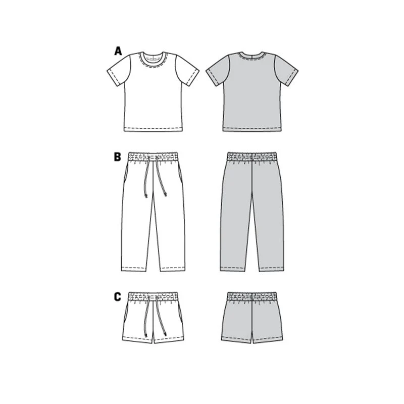 Patron Burda n°9288: Pyjama coordonné enfant - Image 13