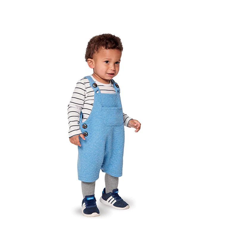 Patron Burda n°9295: Salopette entrejambe boutonnée enfant - Image 4