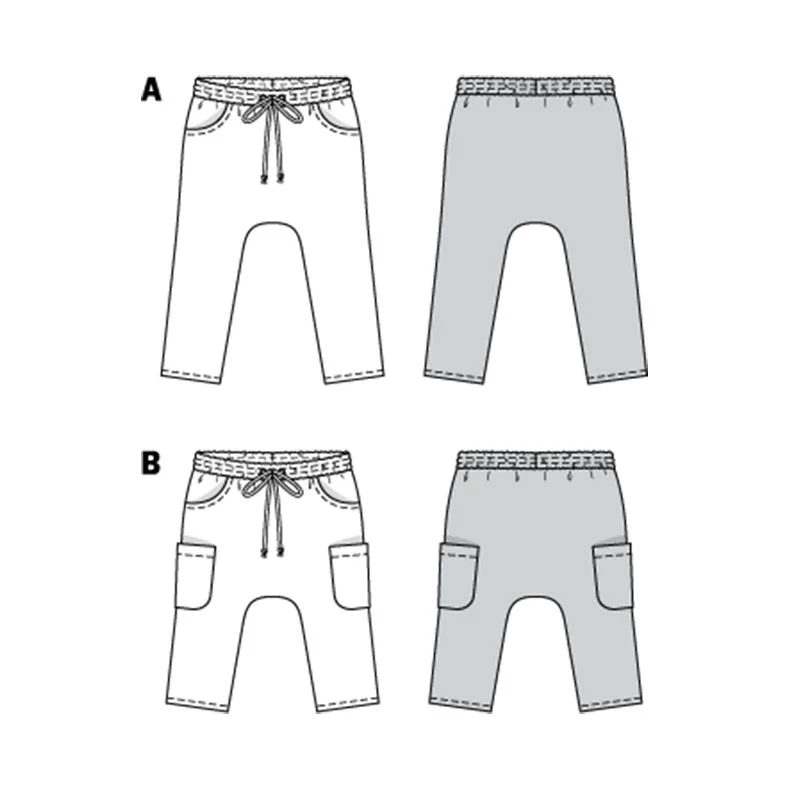 Patron Burda n°9342: Pantalon à coulisse enfant - Image 6