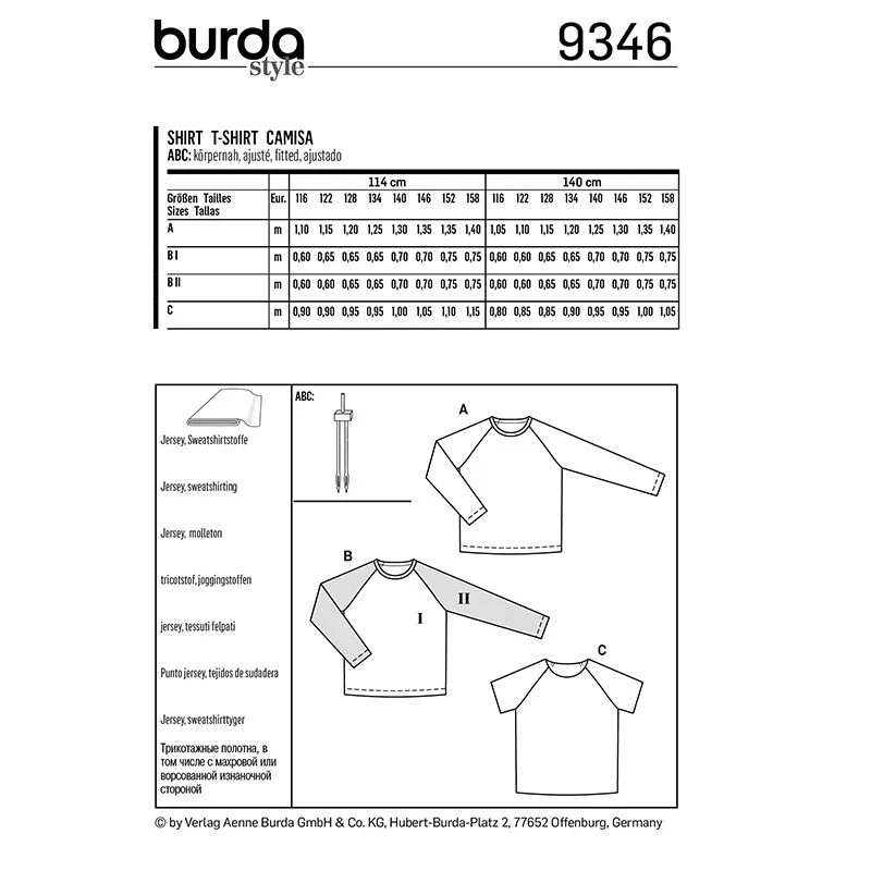 Patron Burda n°9346: Tee-shirt enfant simple - Image 6