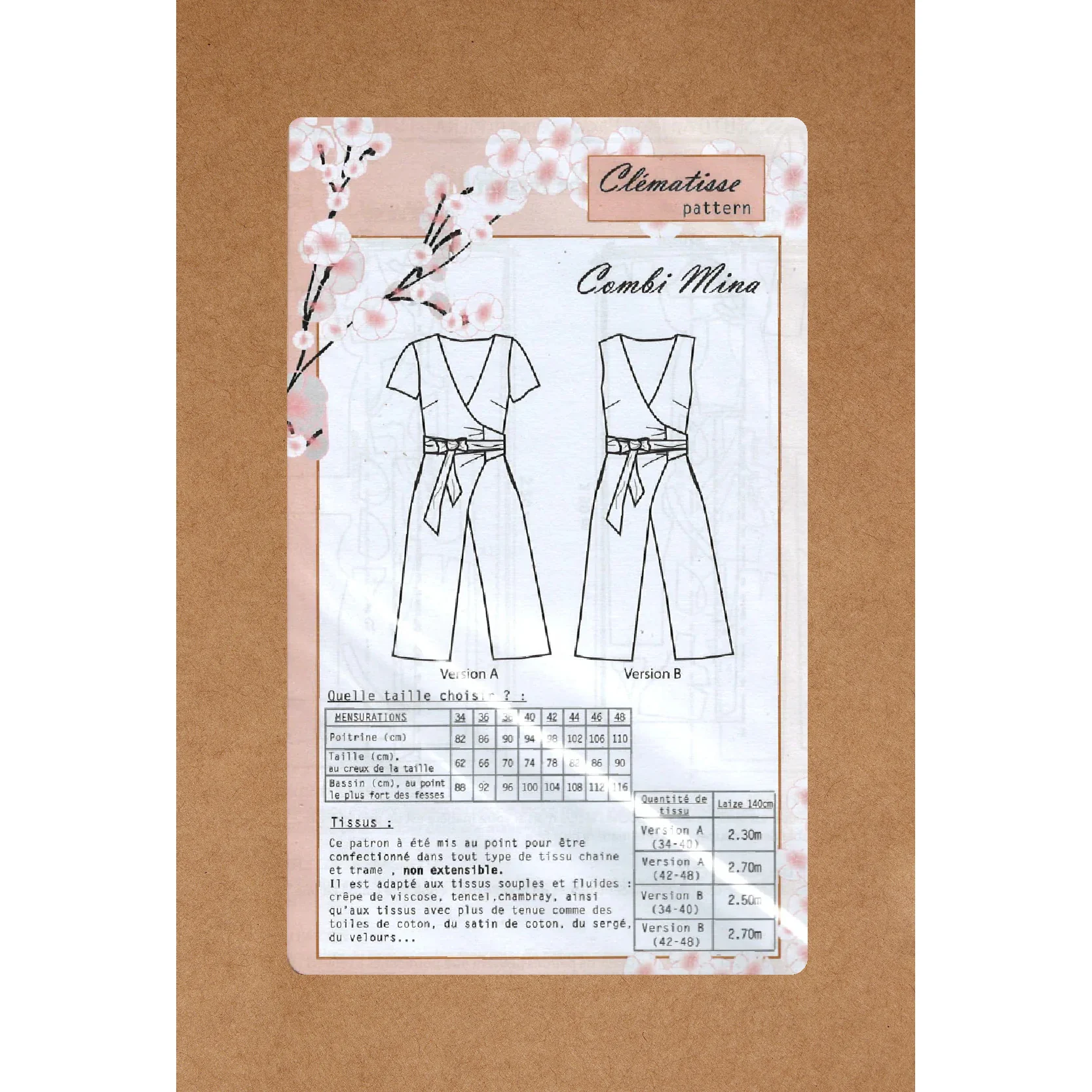Patron de couture Combi MINA