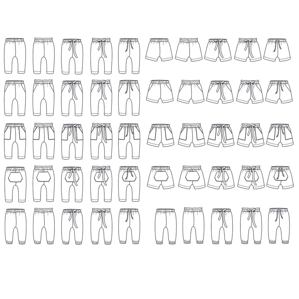 Patron de Couture Enfant pantalon ou Short NEW YORK - Image 19