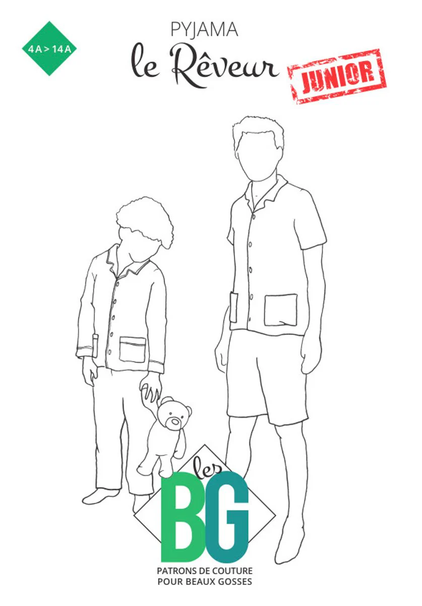 Patron de couture Junior Pyjama le Rêveur