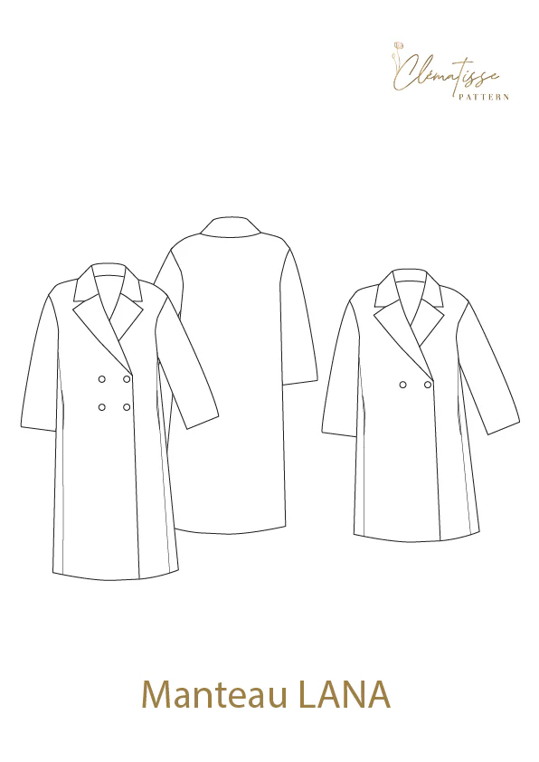 Patron de couture Manteau LANA - Image 3