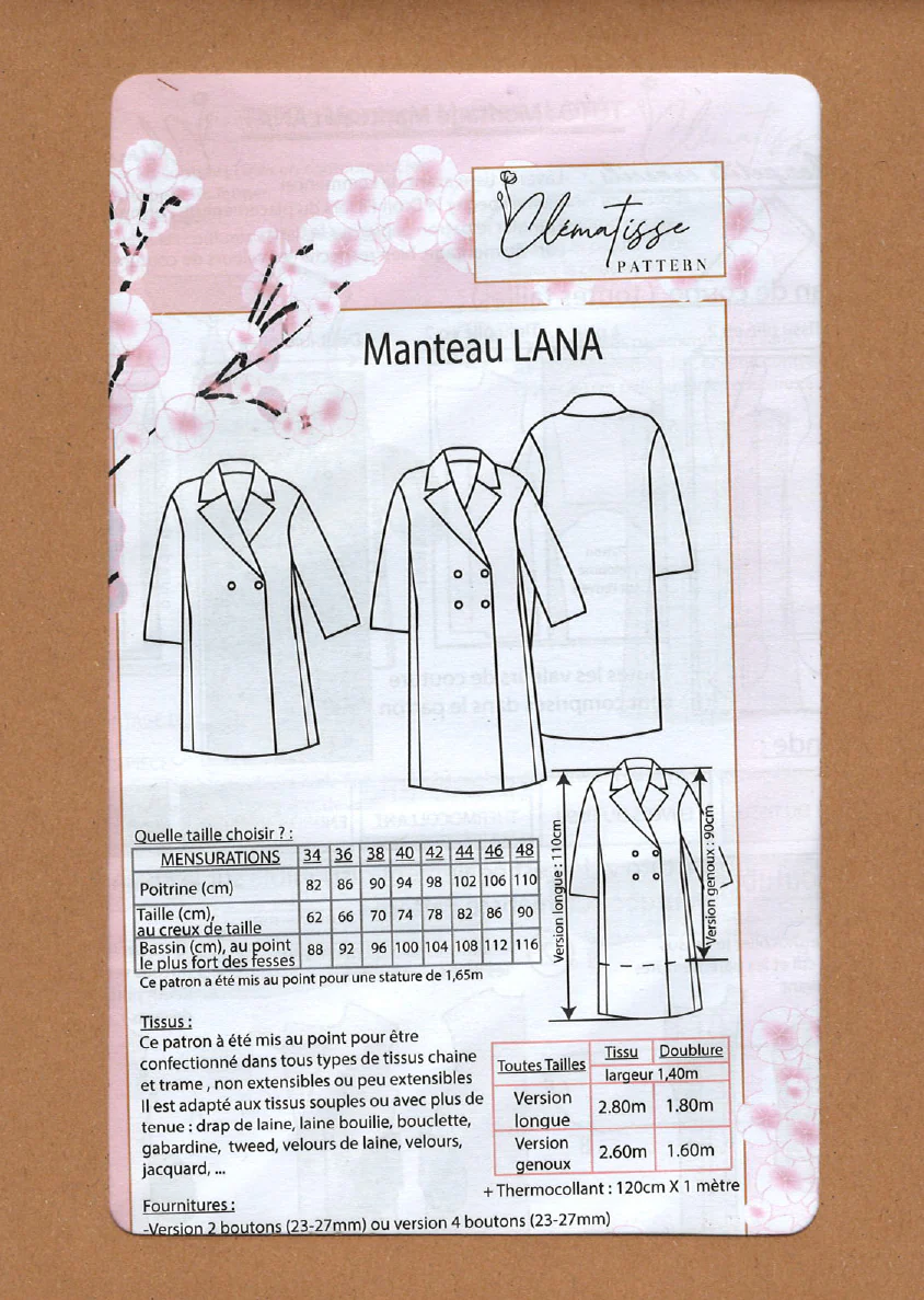 Patron de couture Manteau LANA - Image 7