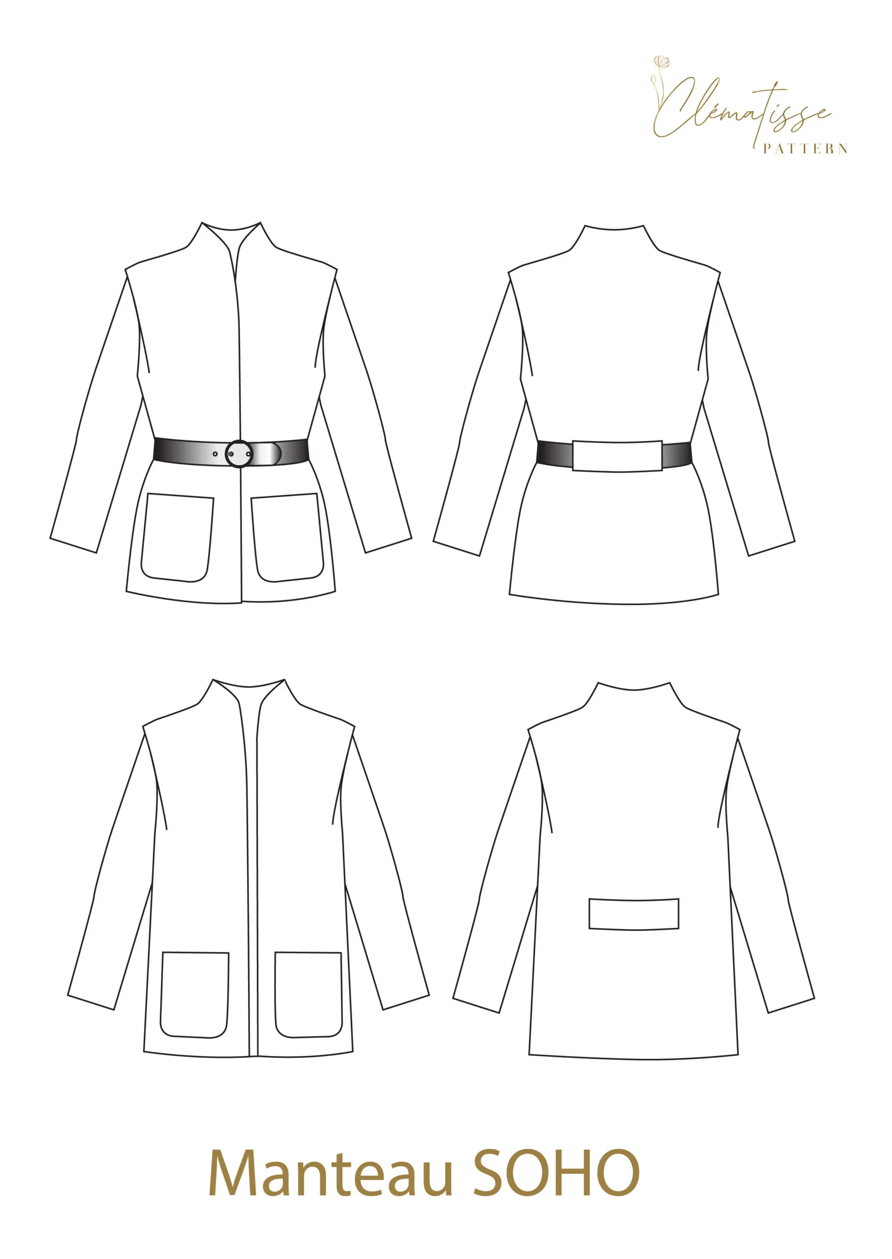 Patron de couture Manteau SOHO - Image 5