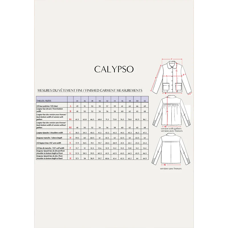 Patron de couture paletot CALYPSO - Image 3