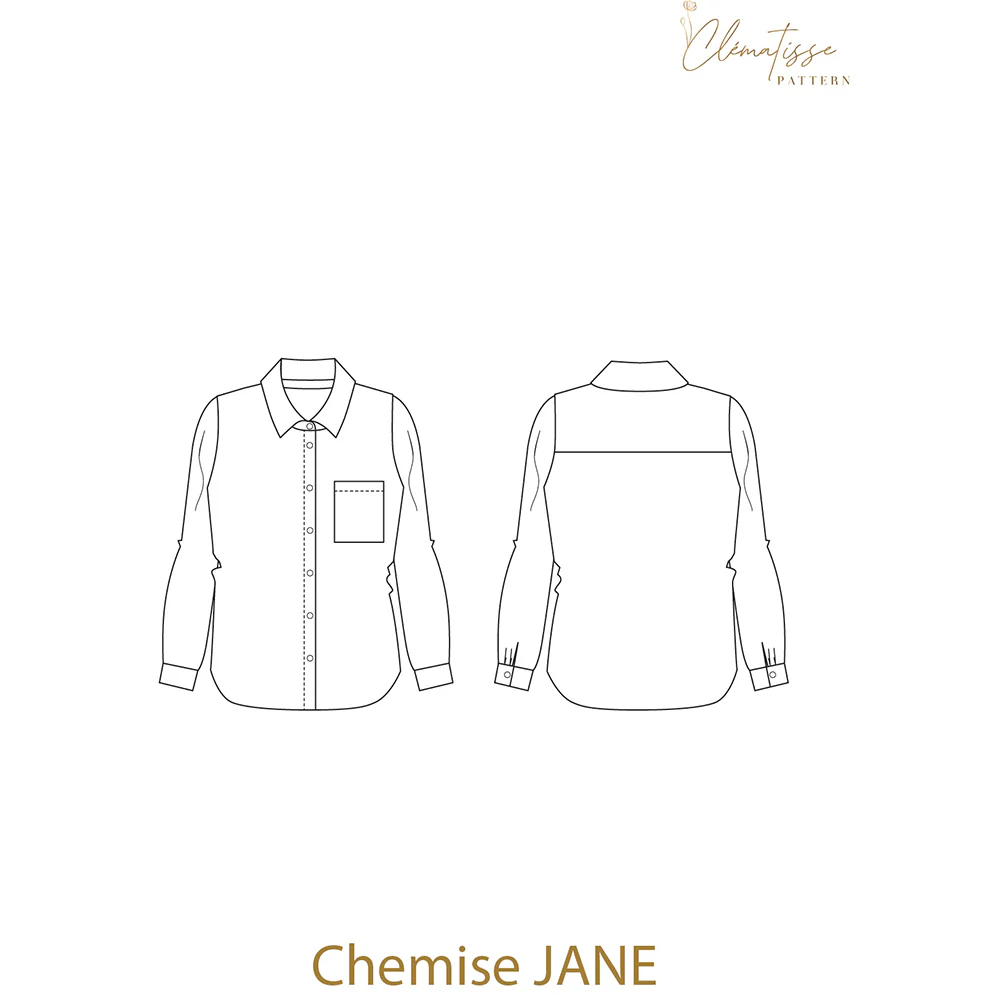 Patron de couture Robe-Chemise JANE - Image 9