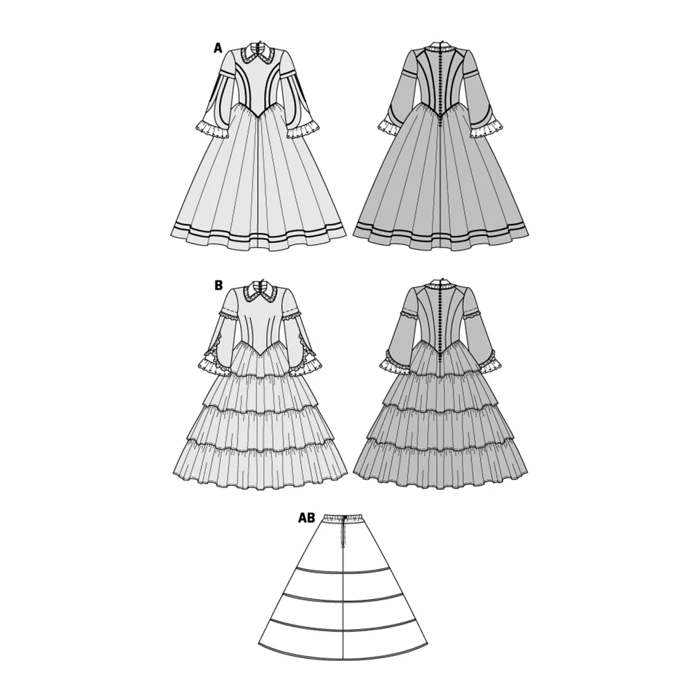 Patron n°2768 : Déguisement Costume historique 1848 - Image 2