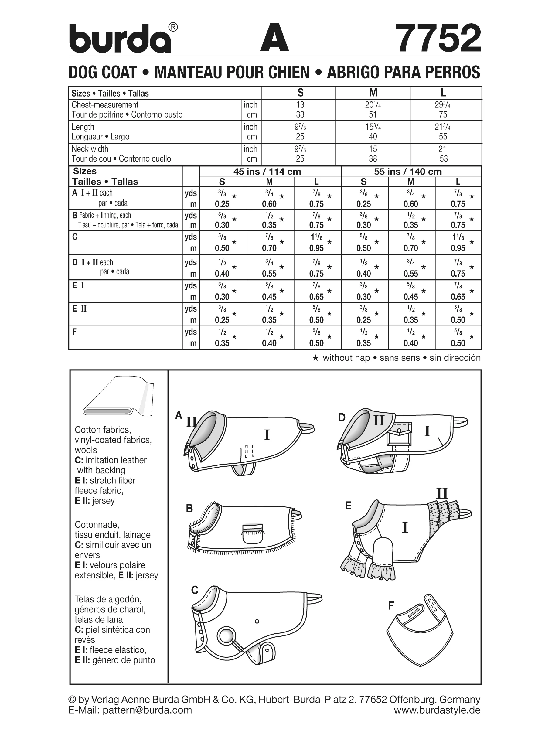Patron n°7752 : Manteau pour chien - Image 10