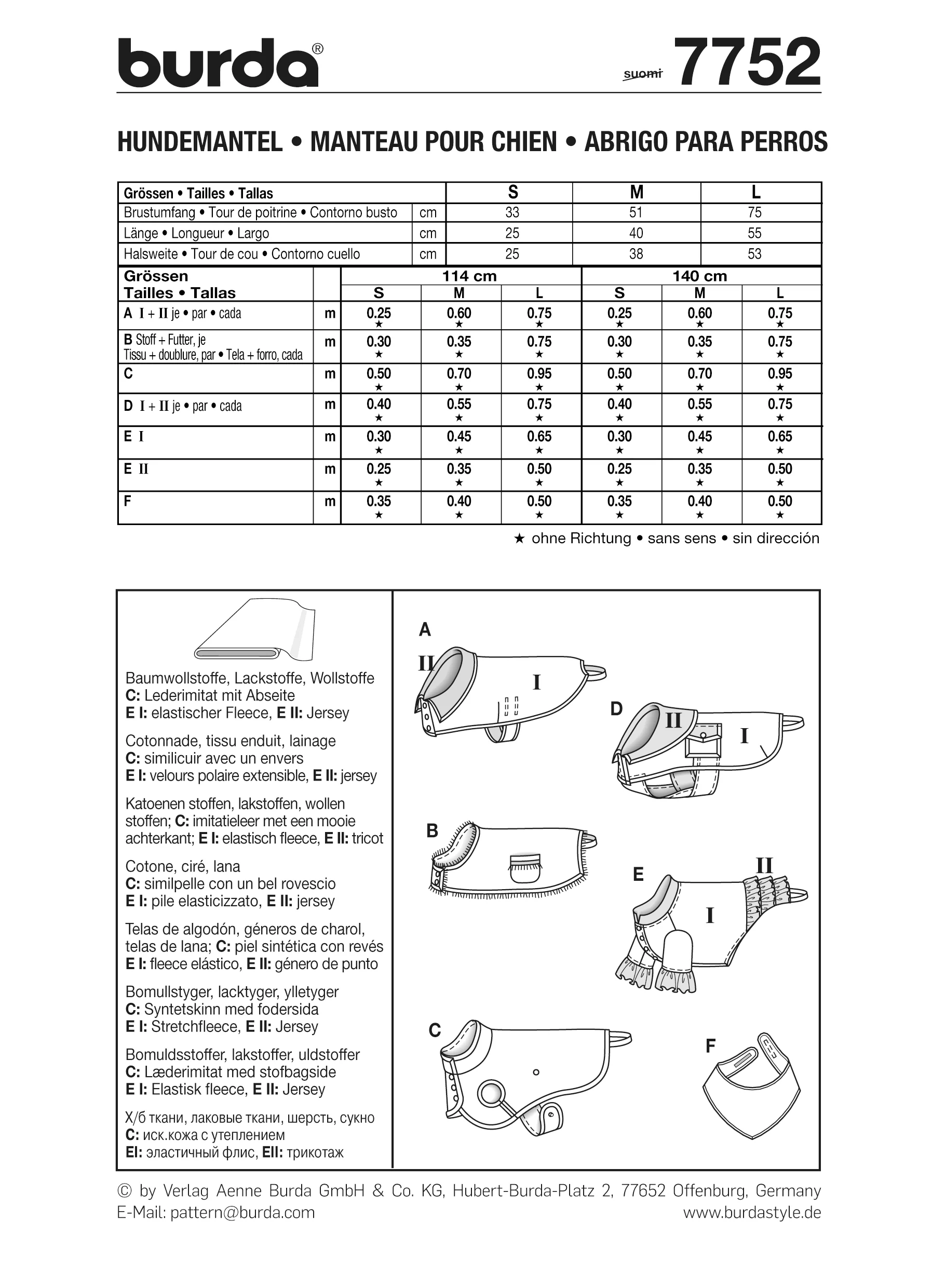 Patron n°7752 : Manteau pour chien - Image 9