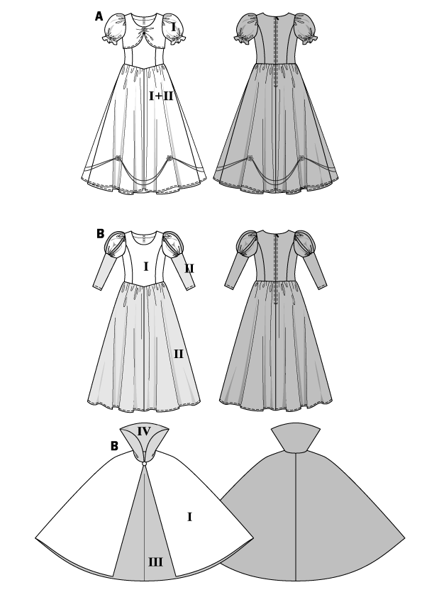 Patron n°2480 : Déguisement Princesse, Blanche Neige - Image 2