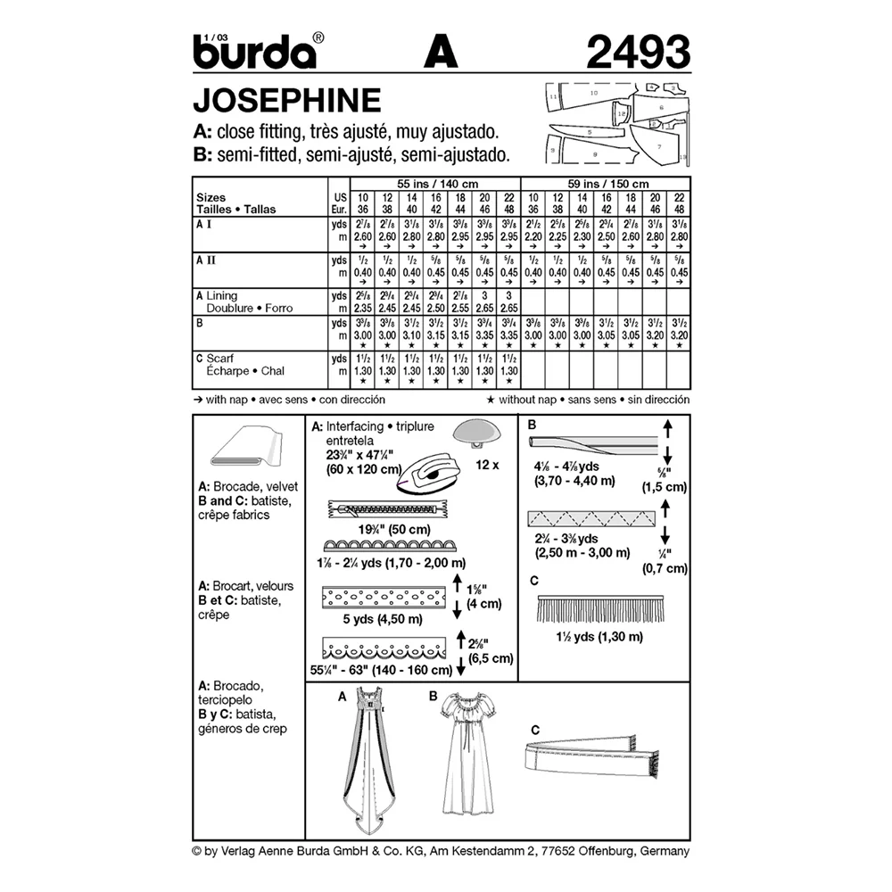 Patron n°2493 : Déguisement Robe - Image 3
