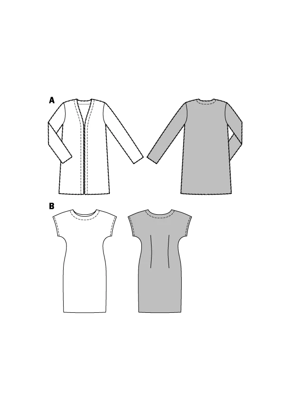 Patron N°6608 Burda : Veste sans fermeture - Image 2
