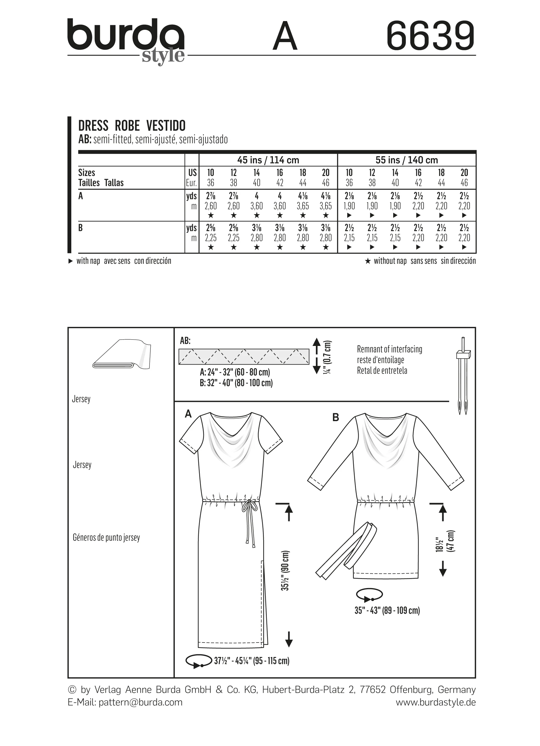 Patron N°6639 Burda: Robe bénitier - Image 6