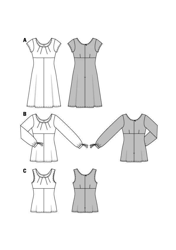 Patron N°6685 Burda : Robe et top taille haute - Image 3