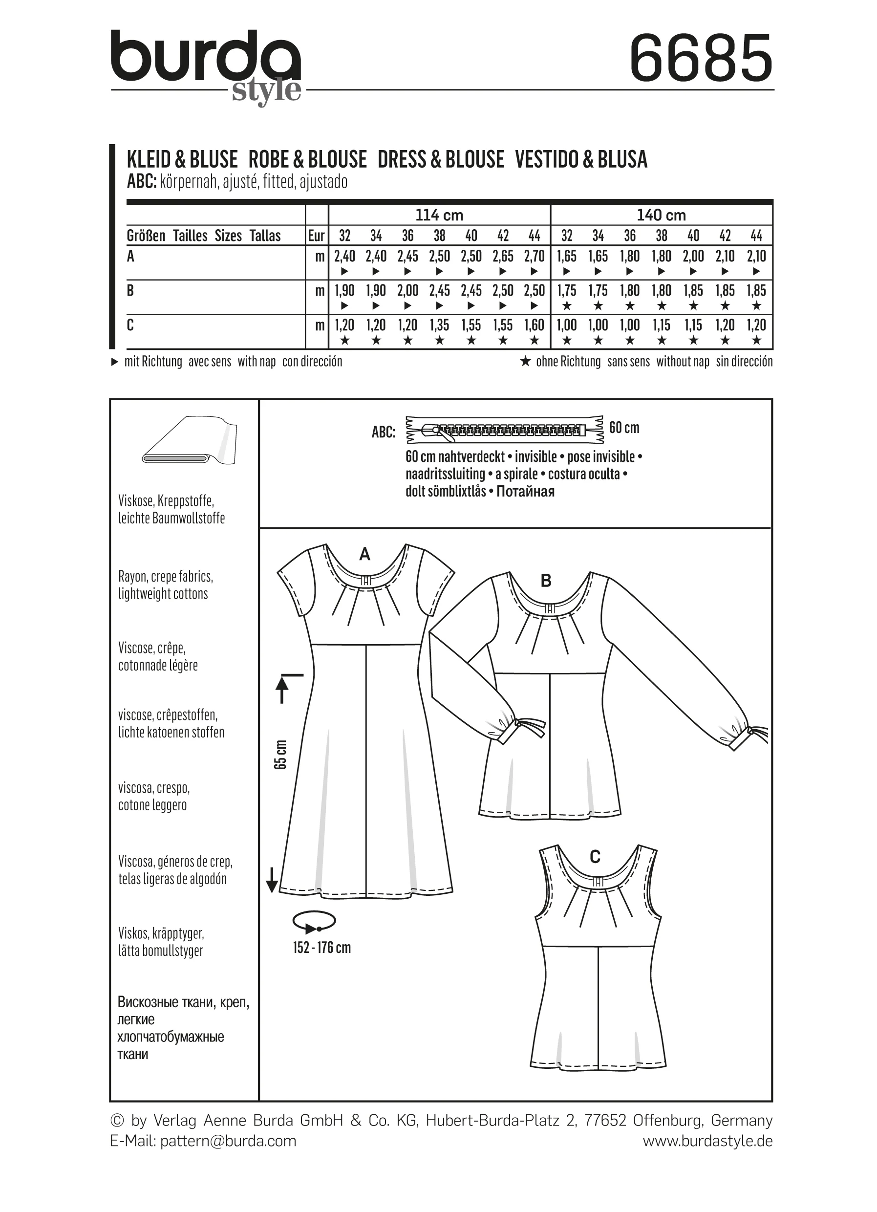 Patron N°6685 Burda : Robe et top taille haute - Image 6