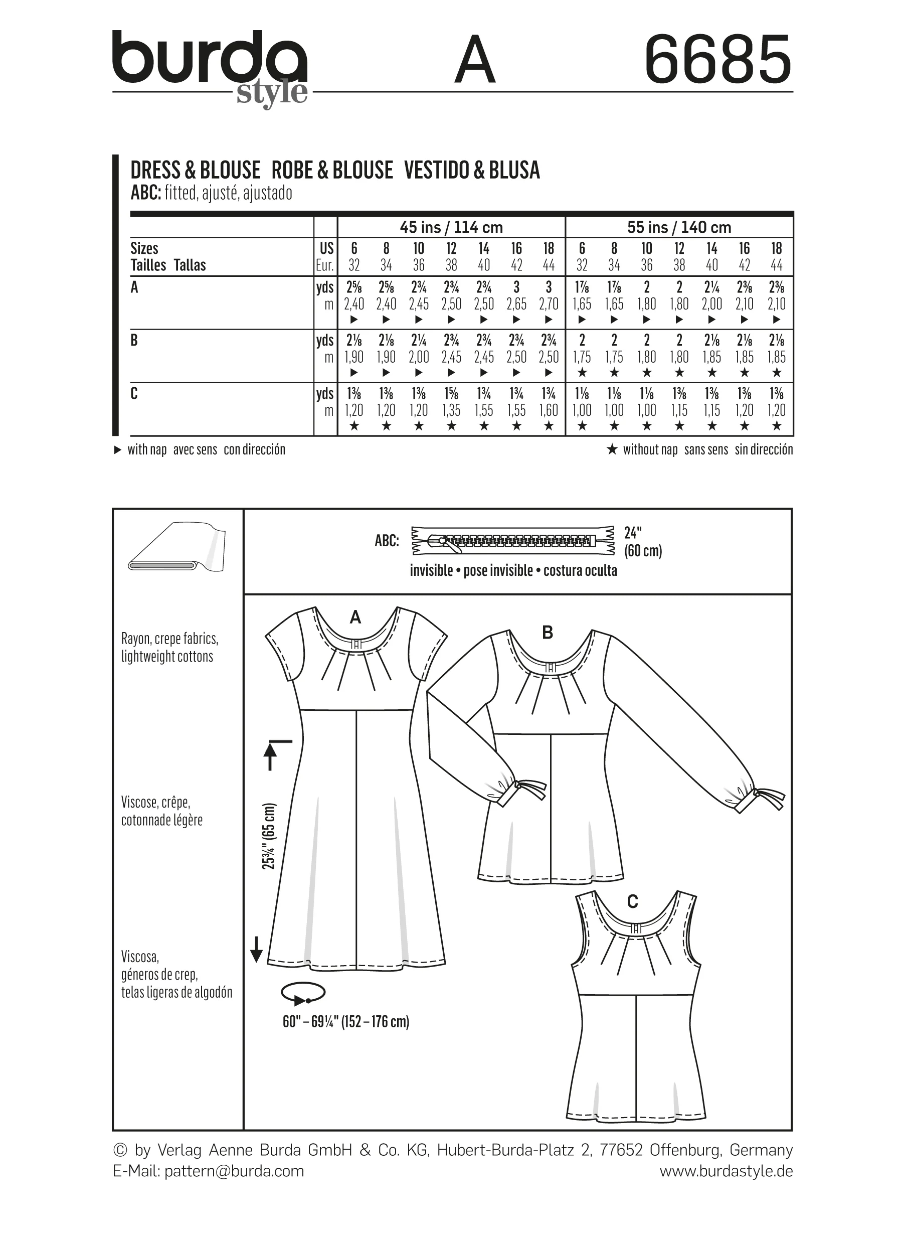 Patron N°6685 Burda : Robe et top taille haute - Image 7