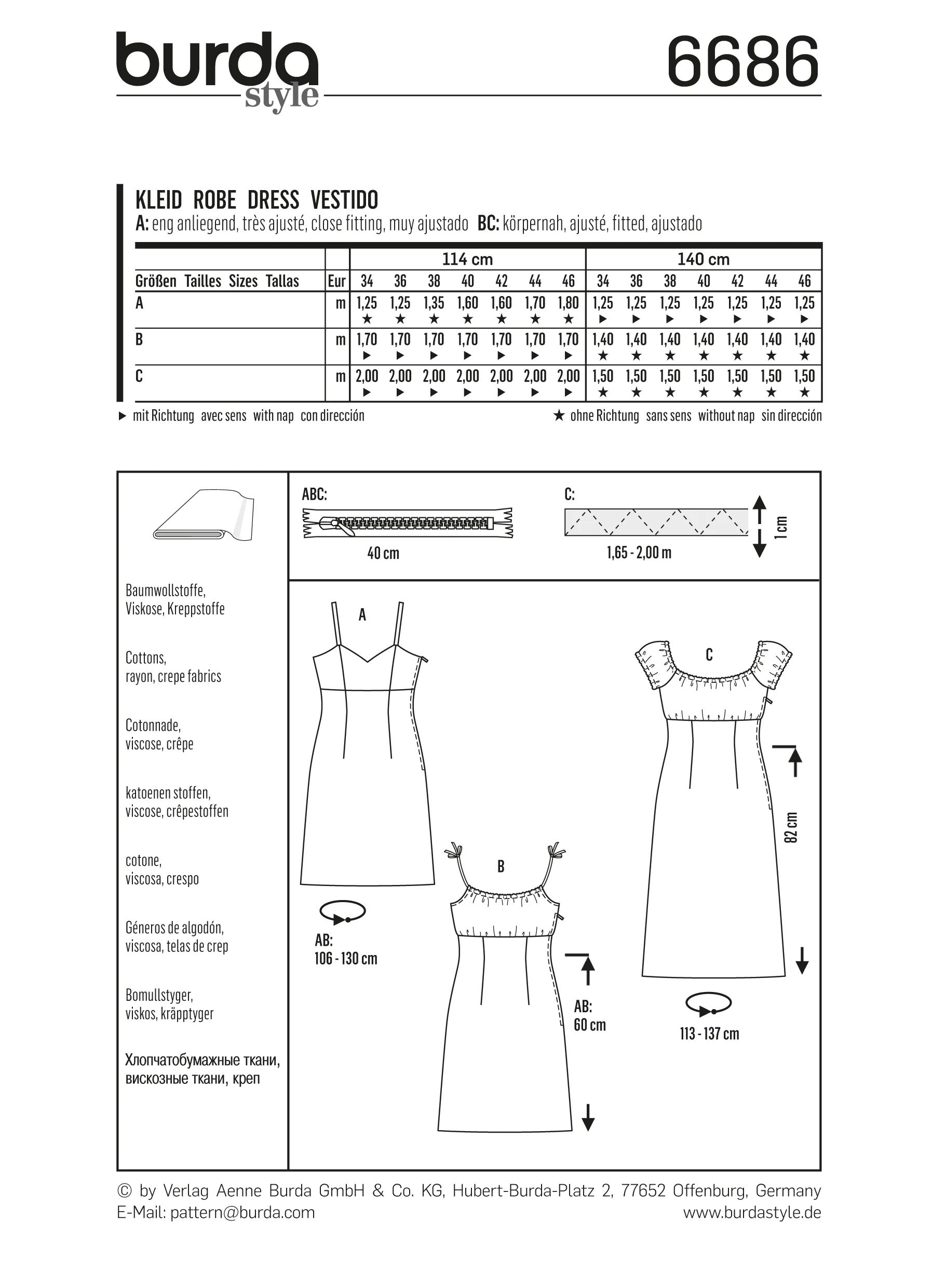 Patron N°6686 Burda : Robe à bretelles - Image 6