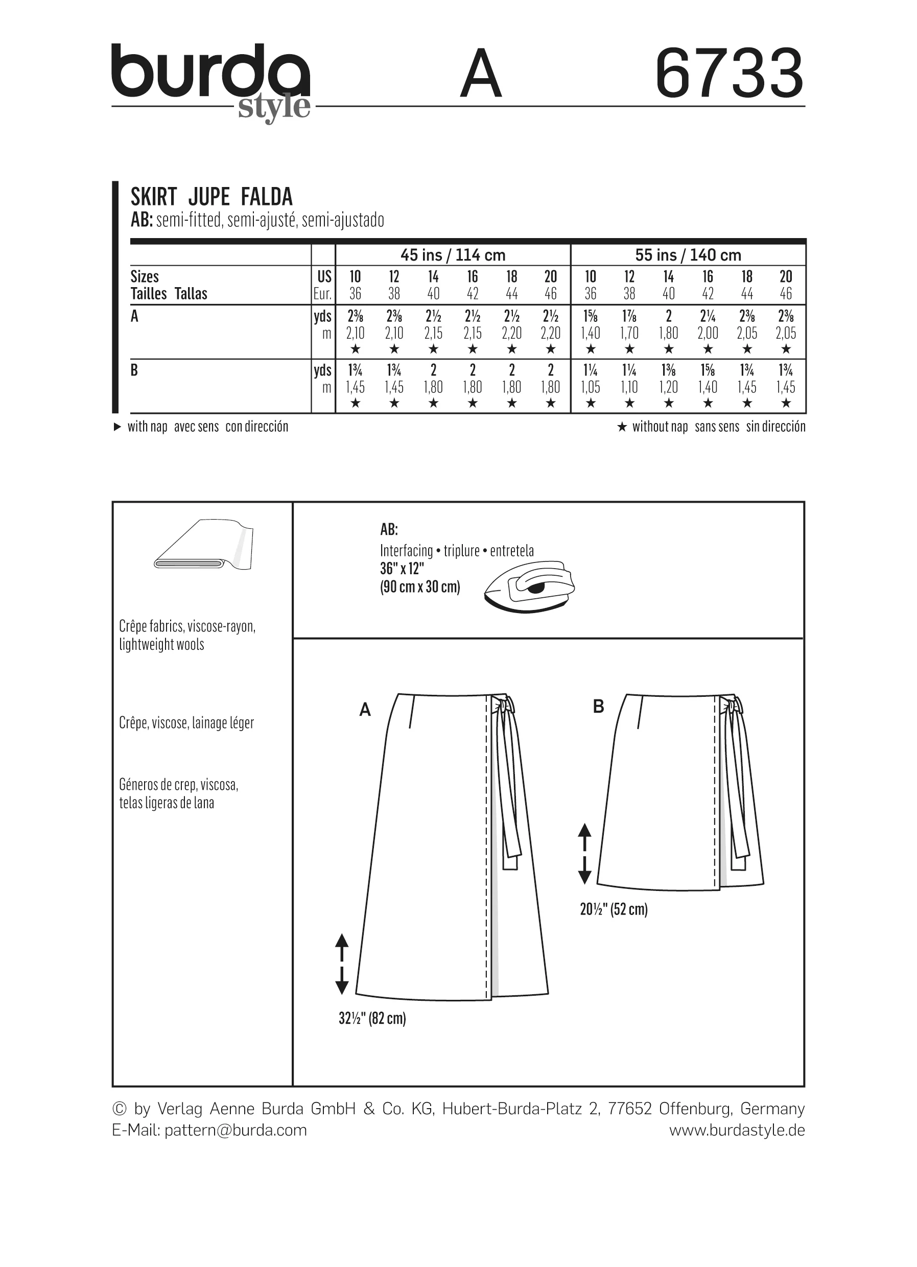 Patron n°6733 : Jupe portefeuille - Image 6