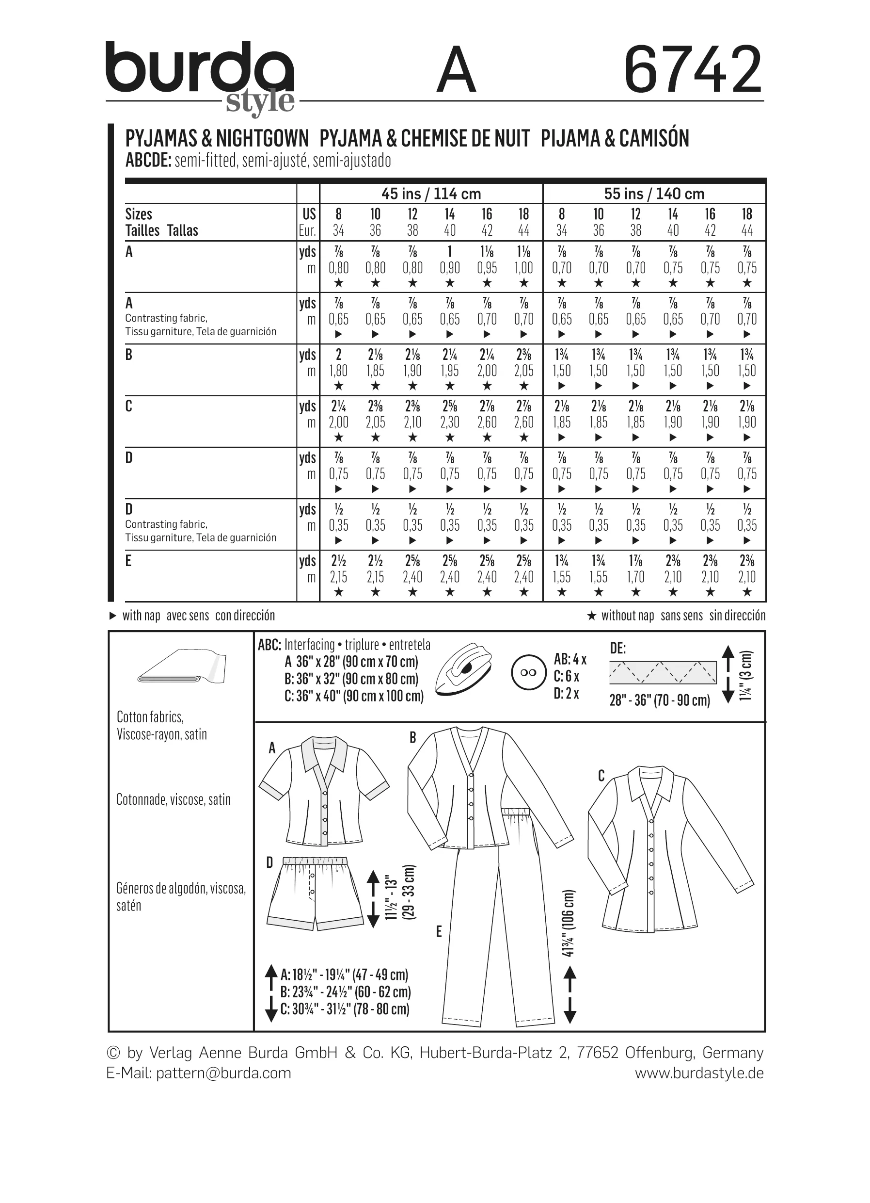 Patron n°6742 : Pyjama - Image 7