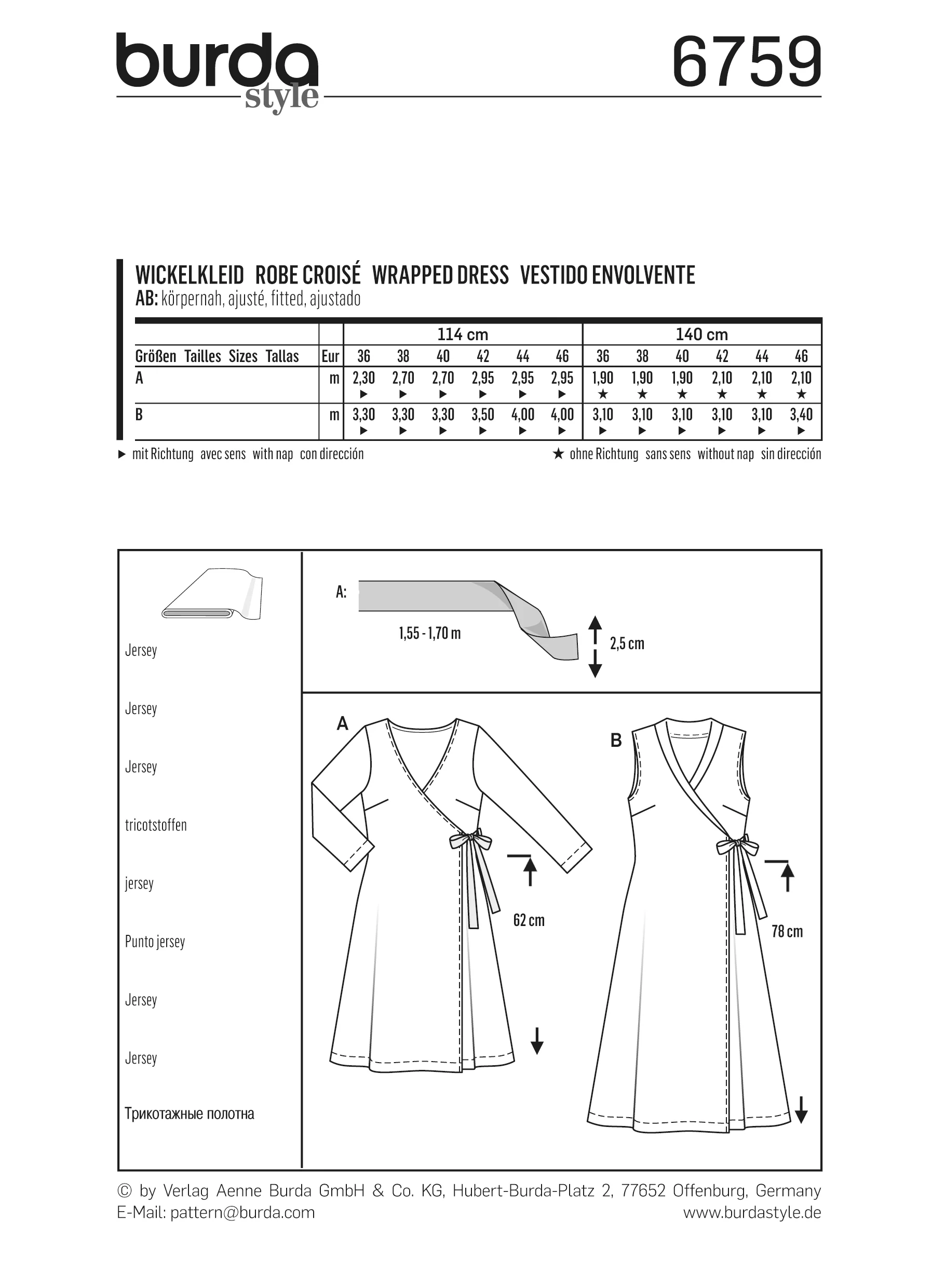 Patron n°6759 : Robe croisée - Image 5