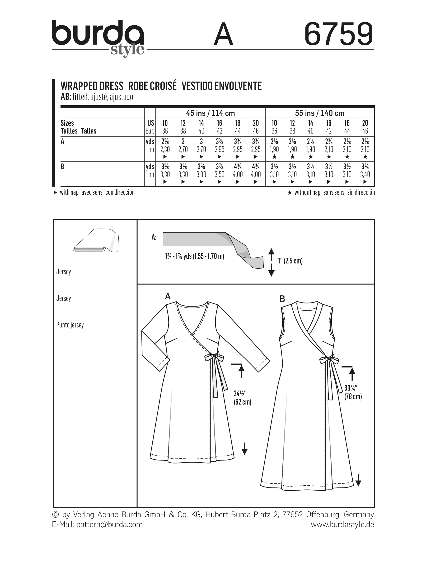 Patron n°6759 : Robe croisée - Image 6