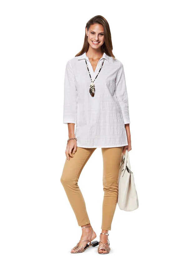 Patron n°6809 : Blouse, Tunique col en V - Image 5
