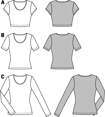 Patron n°6820 : T-shirt avec manches - Image 2