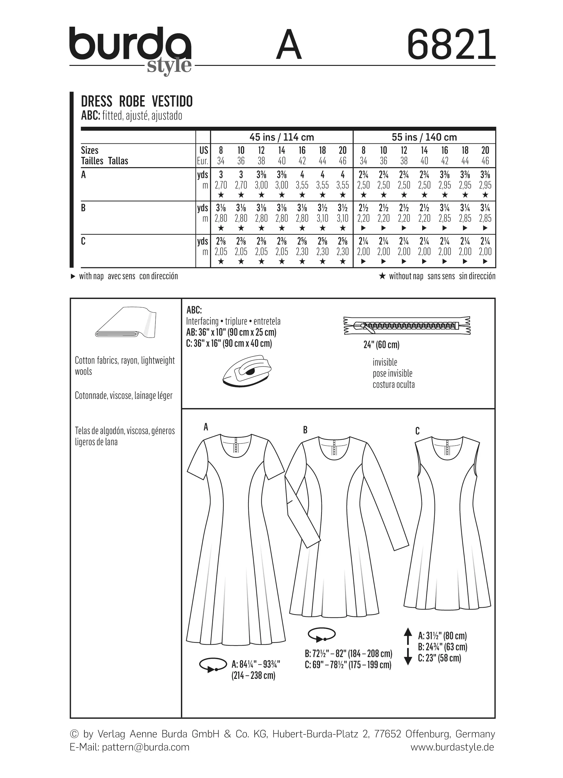 Patron n°6821 : Robe cintrée - Image 7