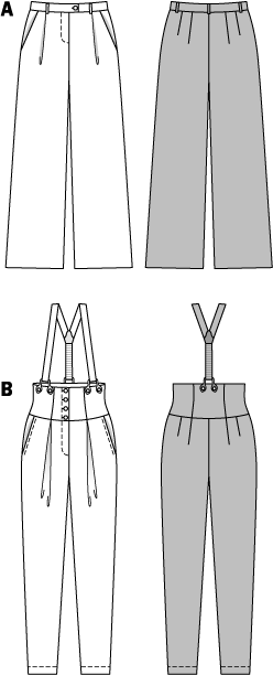 Patron n°6856 : Pantalon avec plis à la taille - Image 2