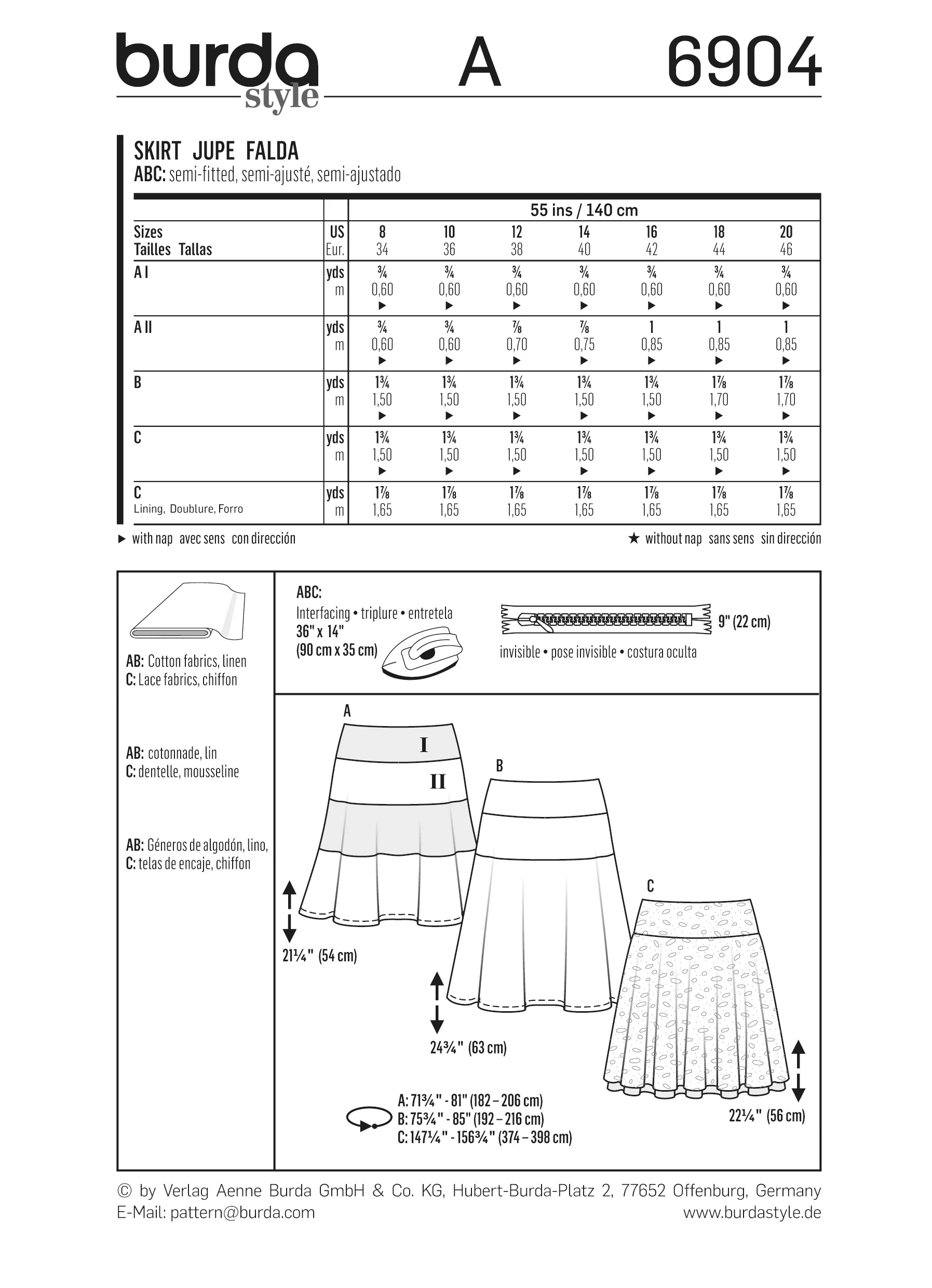 Patron n°6904 : Jupe - Image 7