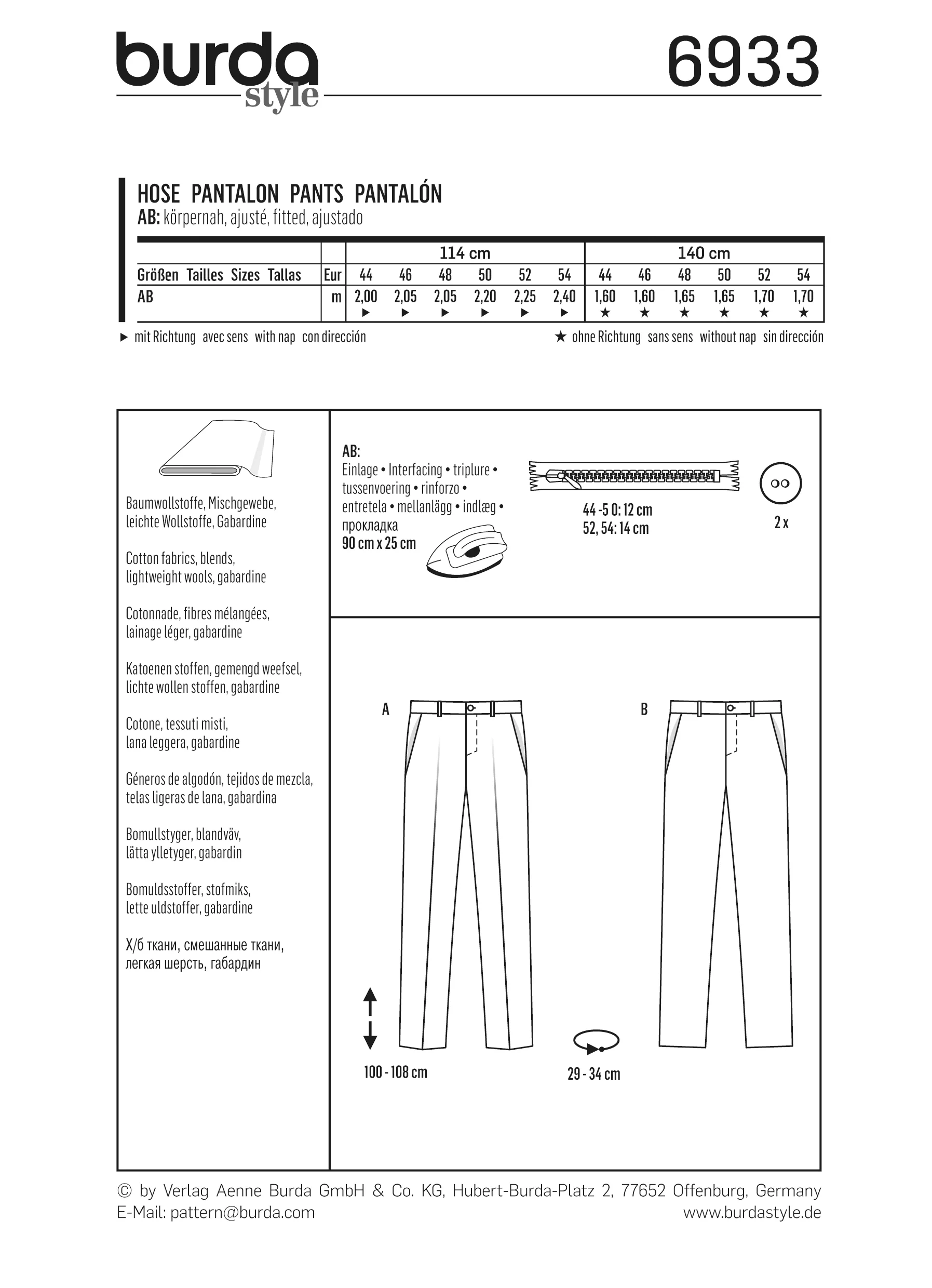 Patron n°6933 : Pantalon pour Homme - Image 5