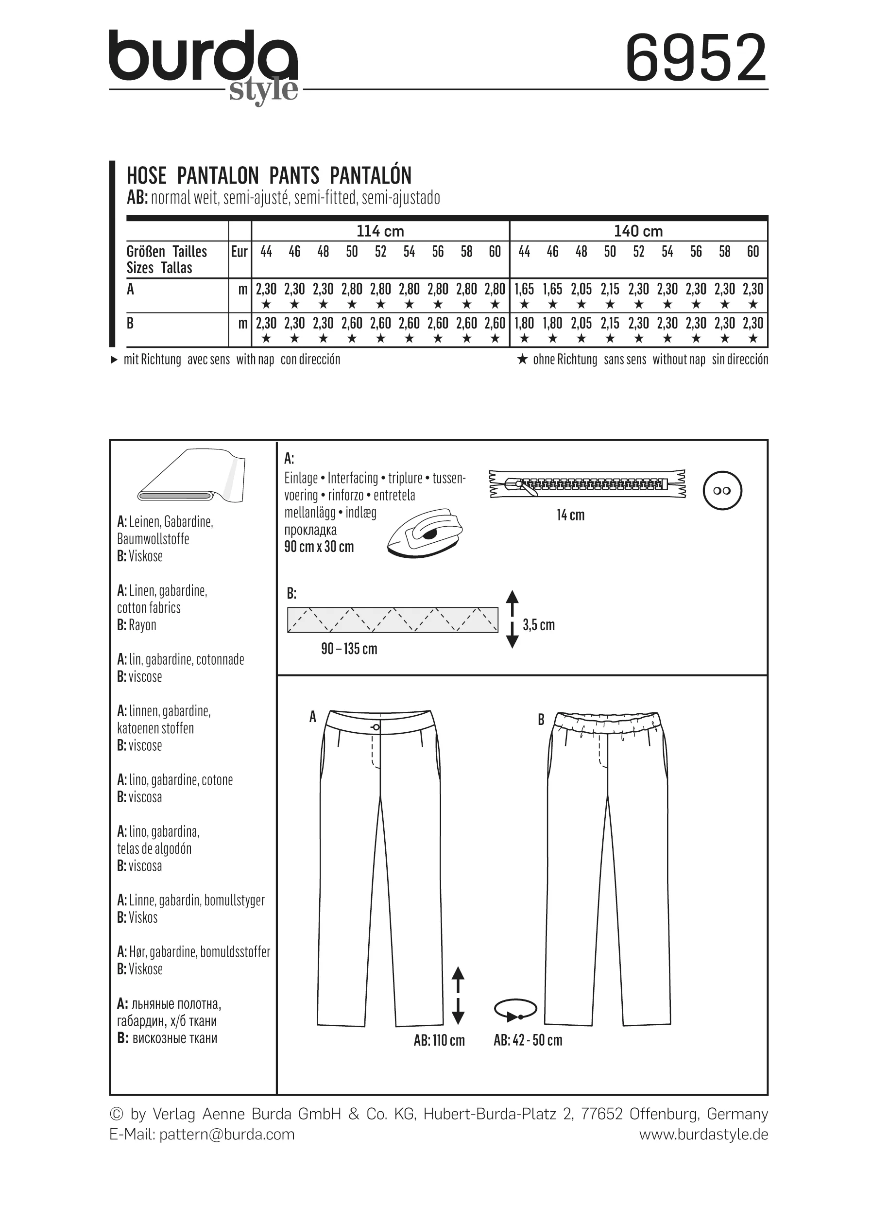 Patron n°6952 : Pantalon - Image 5