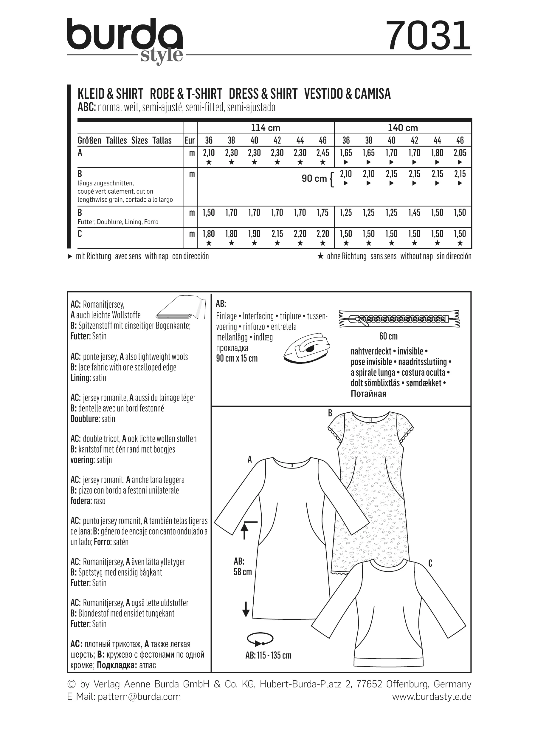 Patron n°7031 : Robe et T-shirt - Image 6